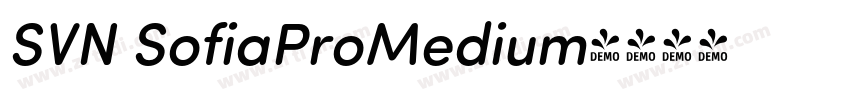 SVN SofiaProMedium字体转换